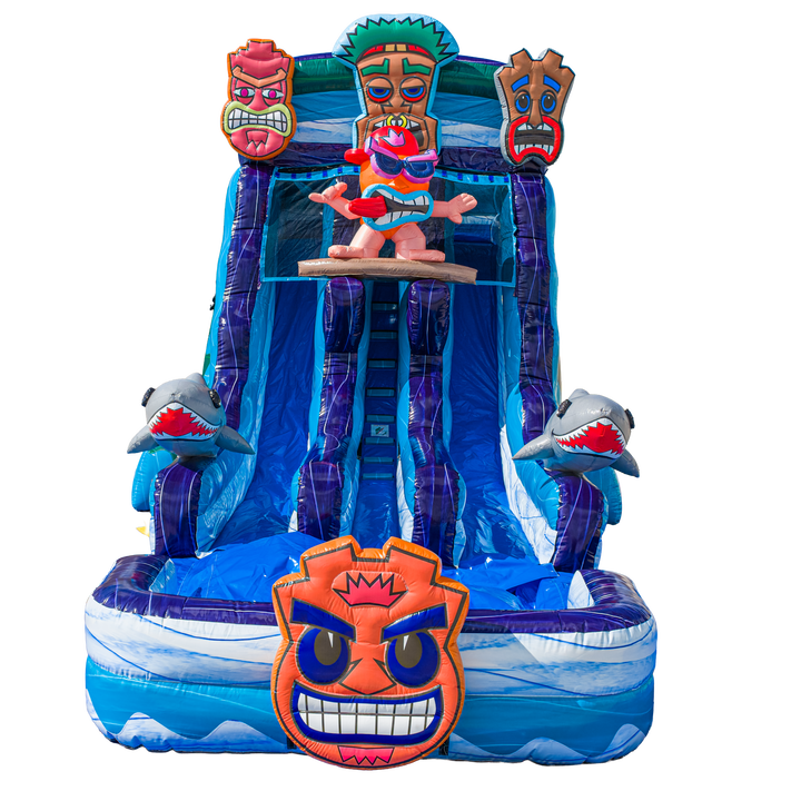 18FT Tiki Tovi Dual Lane Slide