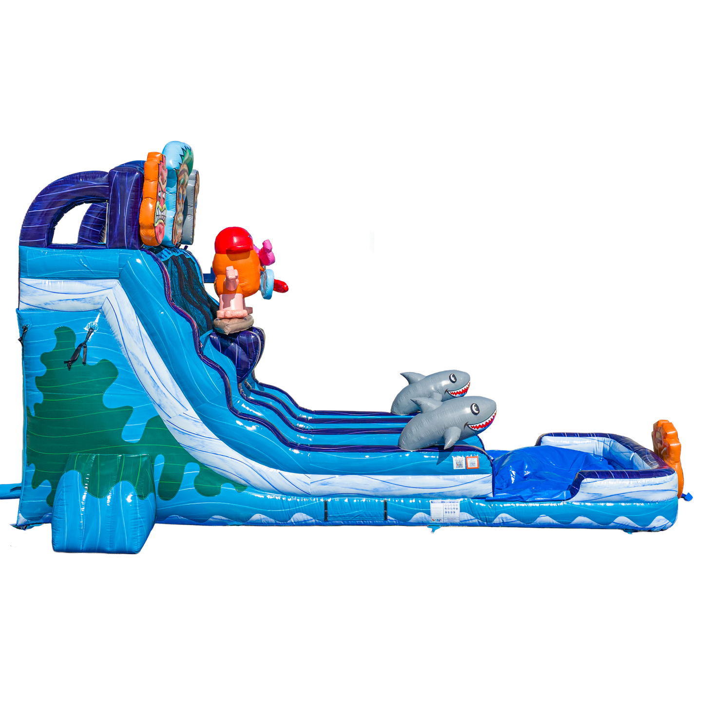 18FT Tiki Tovi Dual Lane Slide