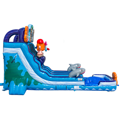 18FT Tiki Tovi Dual Lane Slide