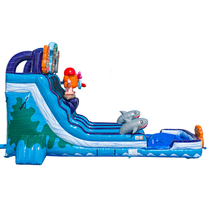 18FT Tiki Tovi Dual Lane Slide