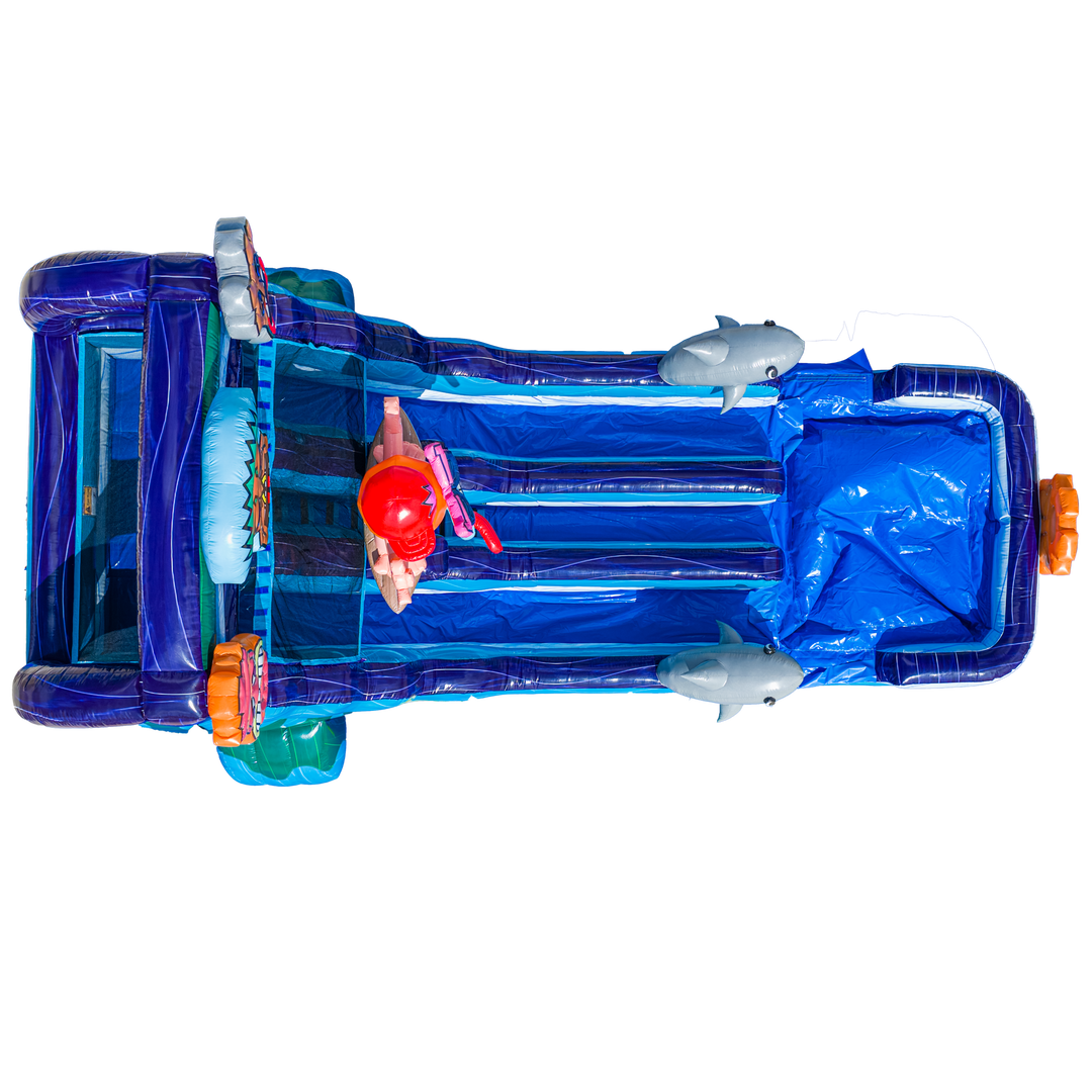 18FT Tiki Tovi Dual Lane Slide