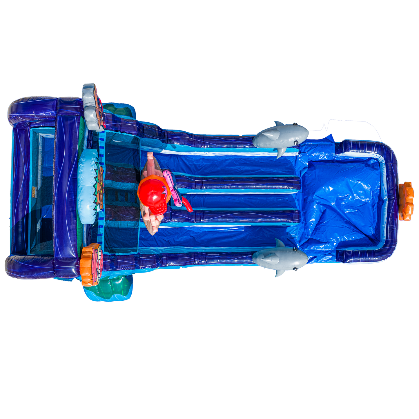 18FT Tiki Tovi Dual Lane Slide