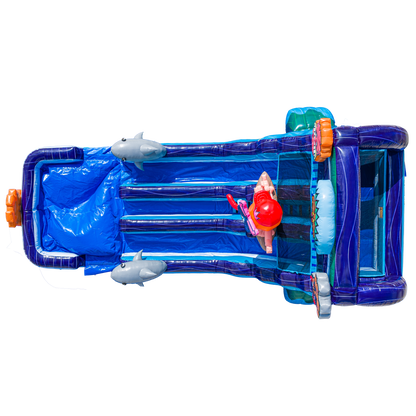 18FT Tiki Tovi Dual Lane Slide