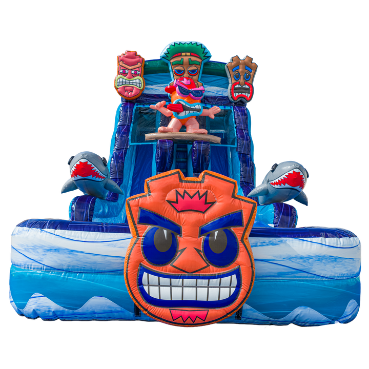 18FT Tiki Tovi Dual Lane Slide