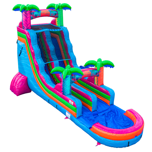 18FT Electric Tropics Single Lane Slide