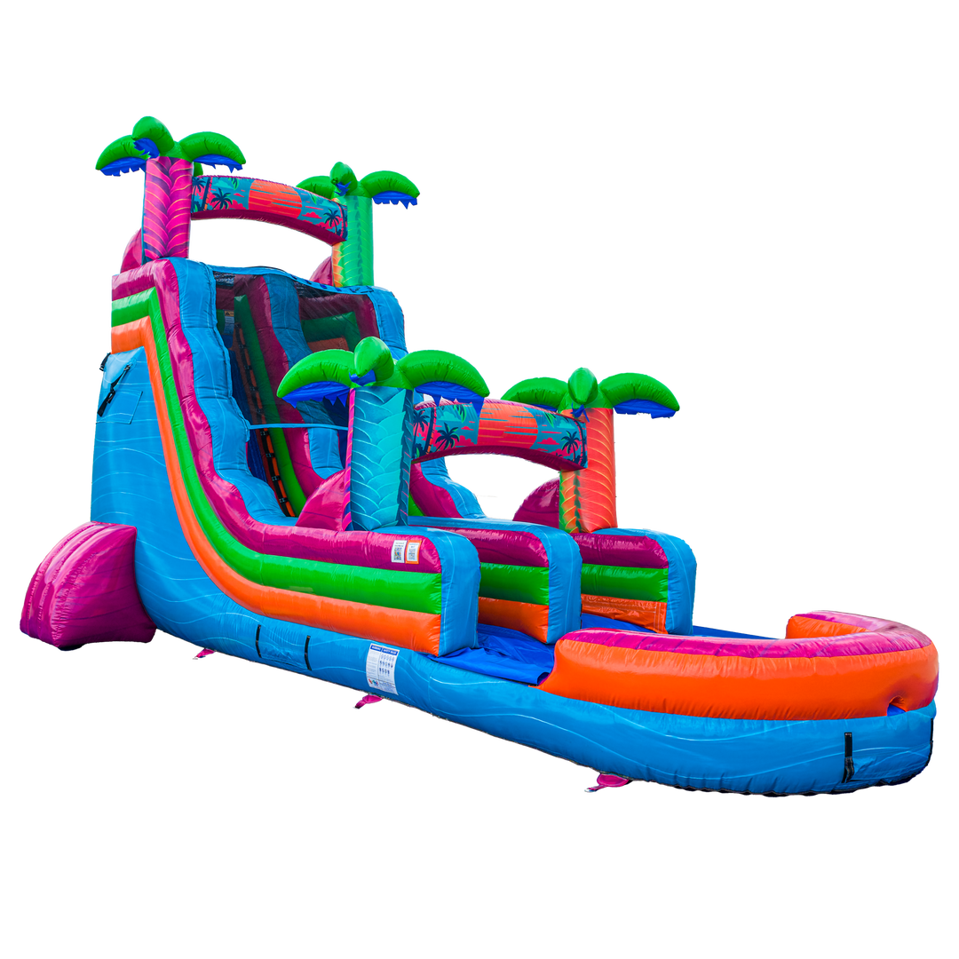 18FT Electric Tropics Single Lane Slide