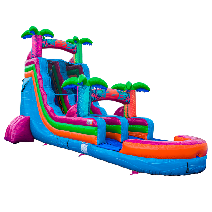 18FT Electric Tropics Single Lane Slide