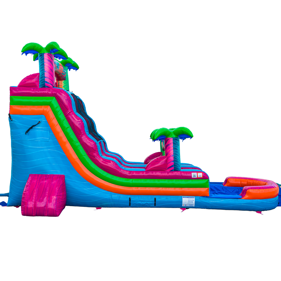 18FT Electric Tropics Single Lane Slide