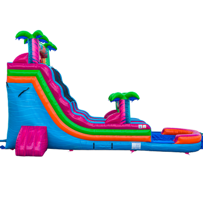 18FT Electric Tropics Single Lane Slide