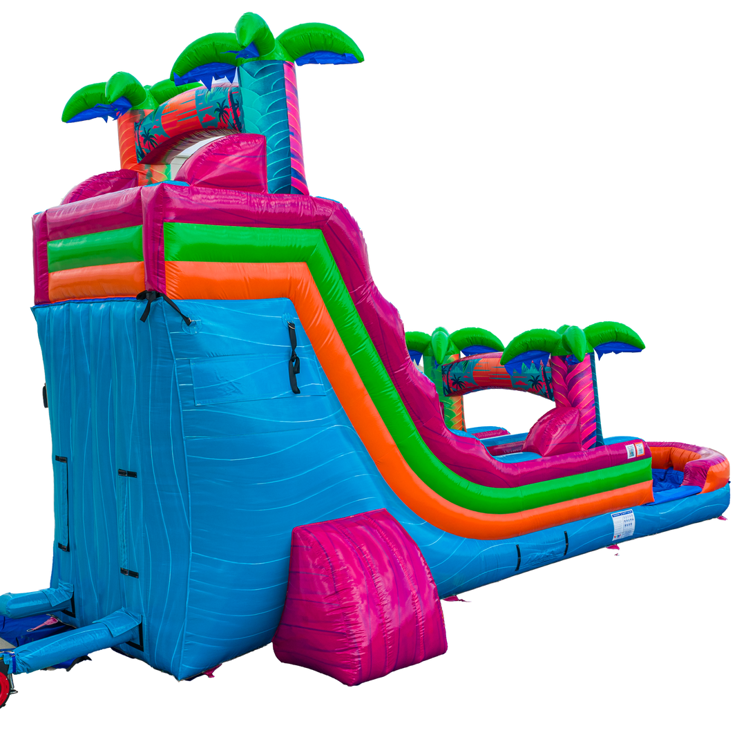 18FT Electric Tropics Single Lane Slide