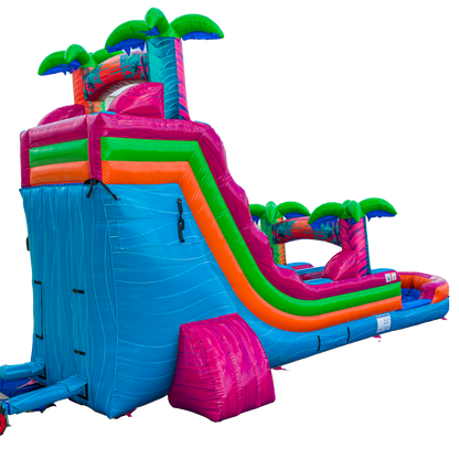 18FT Electric Tropics Single Lane Slide