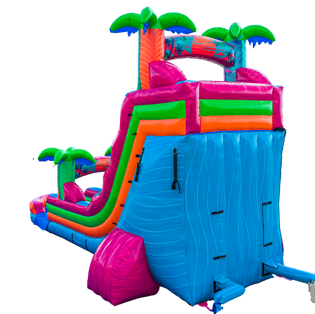 18FT Electric Tropics Single Lane Slide