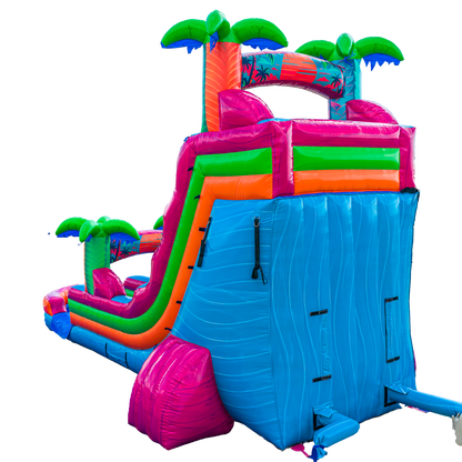 18FT Electric Tropics Single Lane Slide