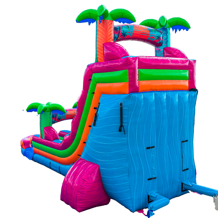 18FT Electric Tropics Single Lane Slide