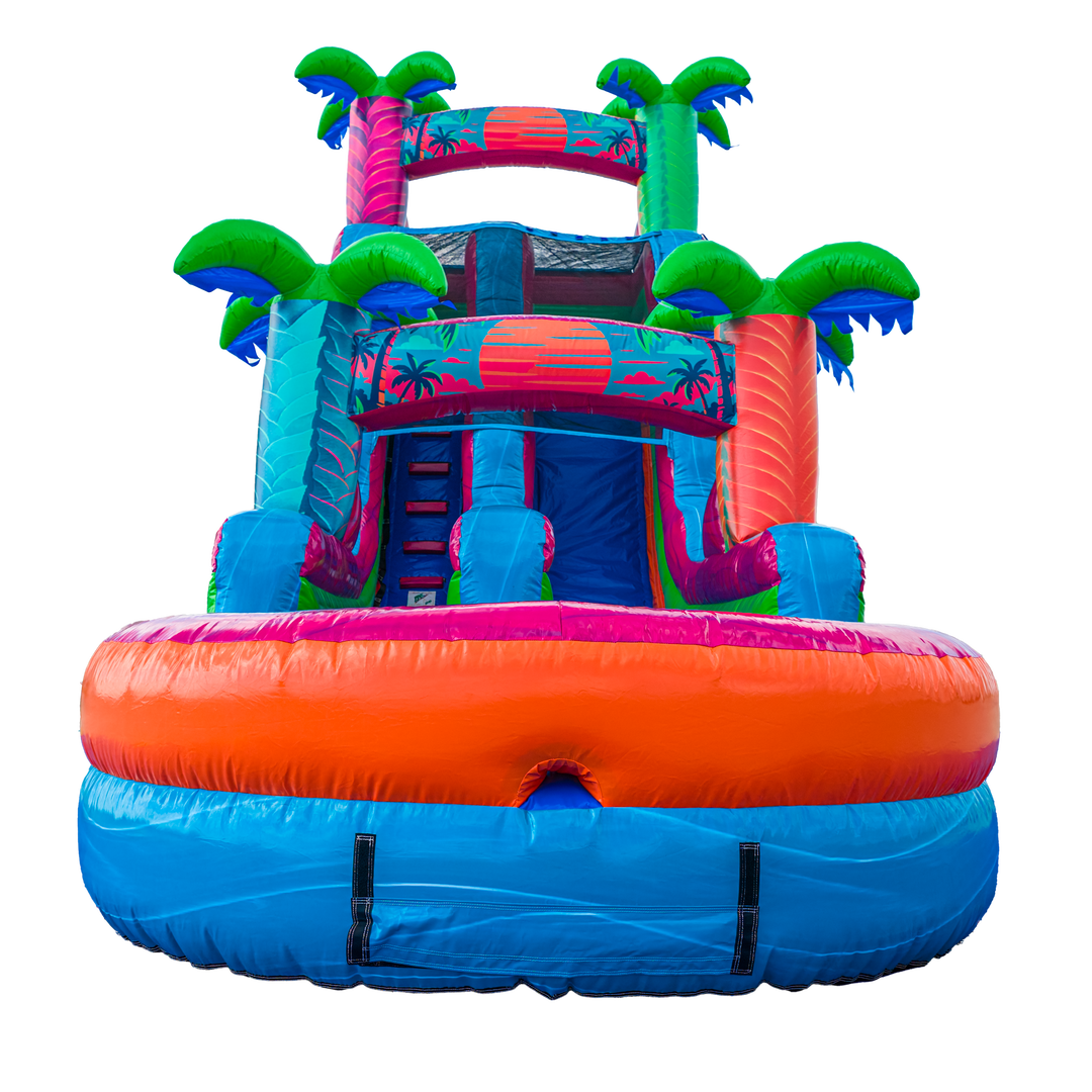 18FT Electric Tropics Single Lane Slide