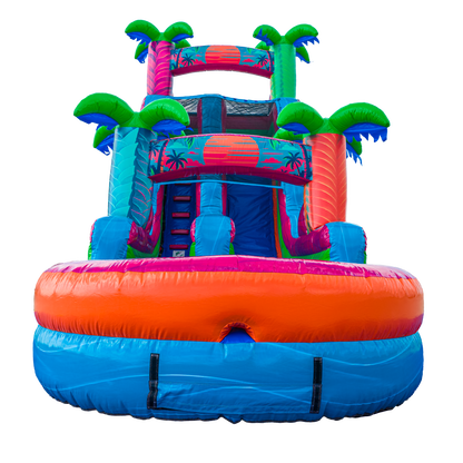 18FT Electric Tropics Single Lane Slide