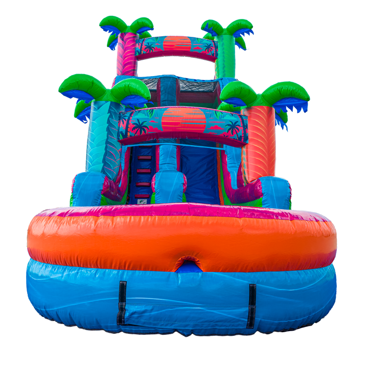 18FT Electric Tropics Single Lane Slide