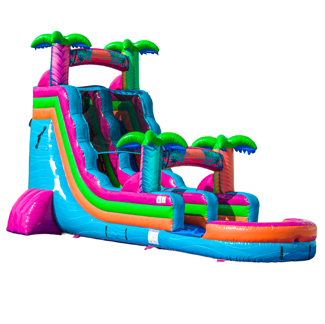 18FT Electric Tropics Single Lane Slide