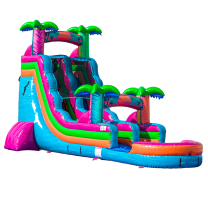 18FT Electric Tropics Single Lane Slide