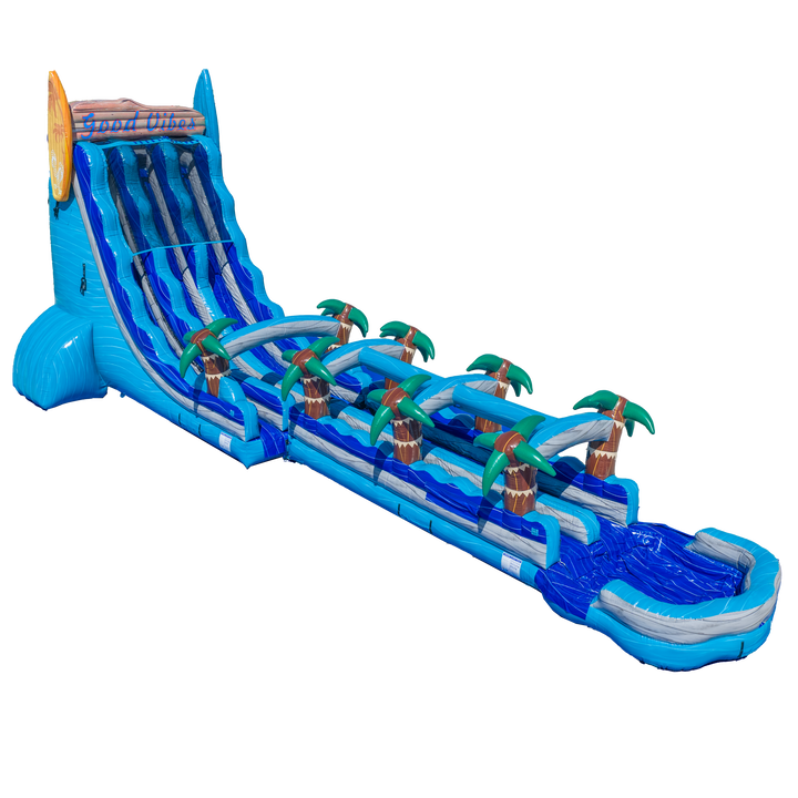 27FT Good Vibes Dual Lane Slide w/Slip n Slide