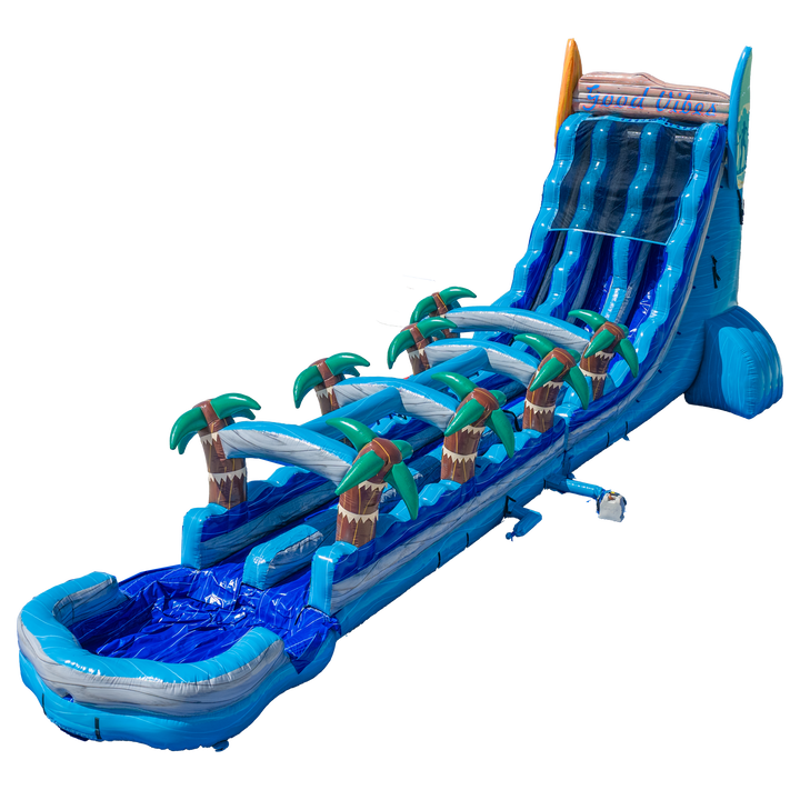 27FT Good Vibes Dual Lane Slide w/Slip n Slide