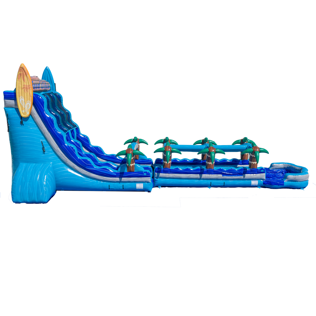 27FT Good Vibes Dual Lane Slide w/Slip n Slide