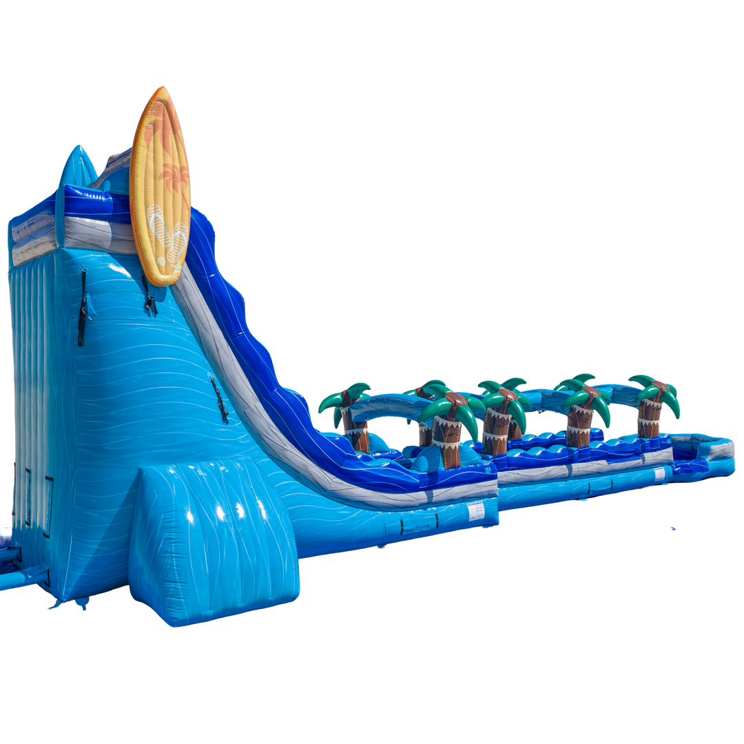 27FT Good Vibes Dual Lane Slide w/Slip n Slide