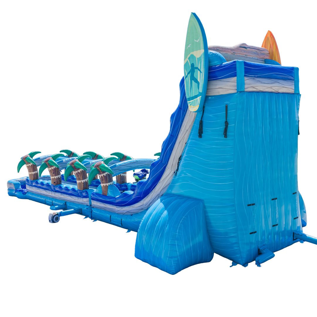 27FT Good Vibes Dual Lane Slide w/Slip n Slide