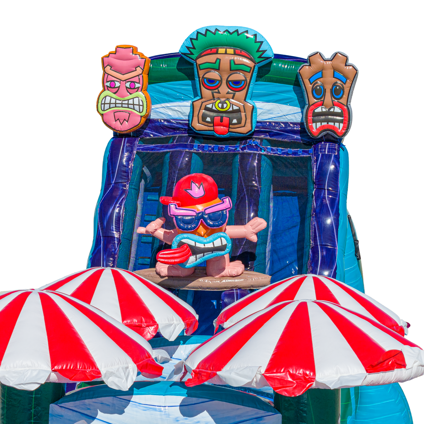 22FT Tiki Tovi Dual Lane Slide w Slip n Slide