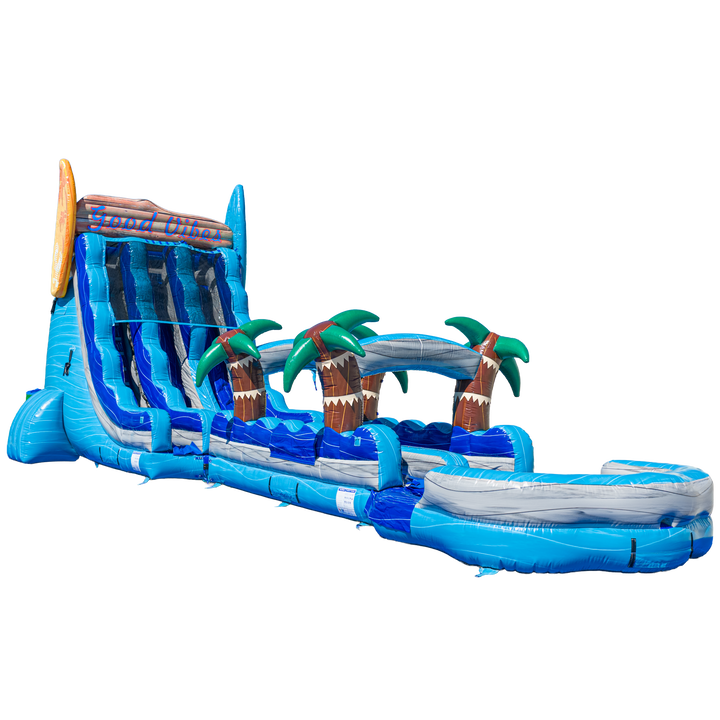 22FT Good Vibes Dual Lane Slide With Slip N Slide