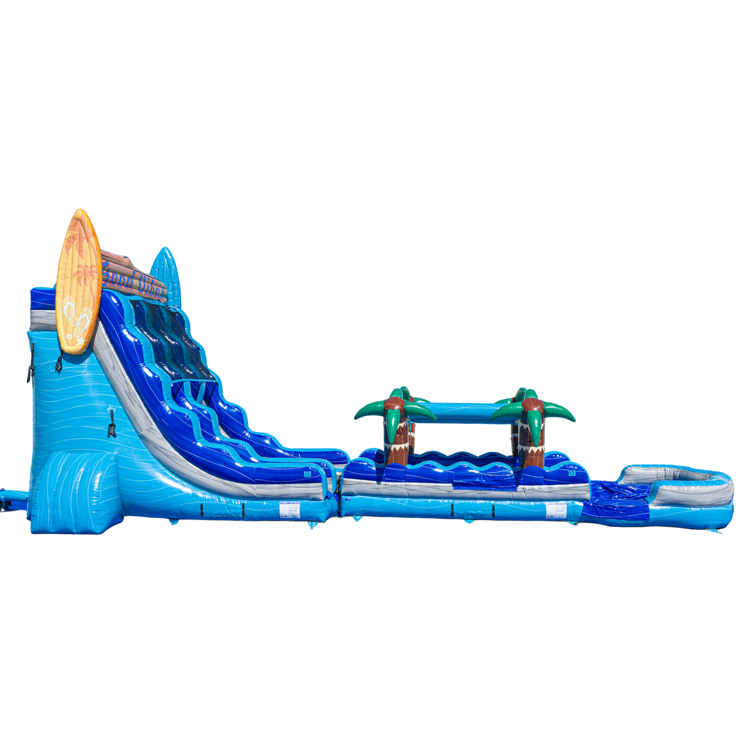 22FT Good Vibes Dual Lane Slide With Slip N Slide