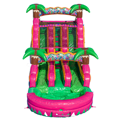 16FT Magenta Dual Lane Slide