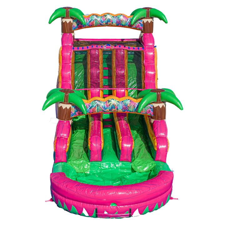 16FT Magenta Dual Lane Slide