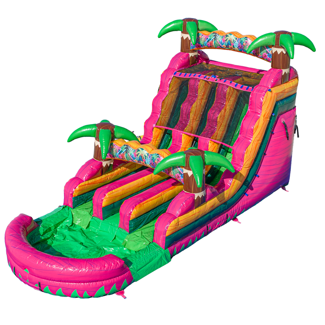16FT Magenta Dual Lane Slide