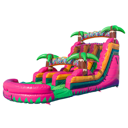 16FT Magenta Dual Lane Slide