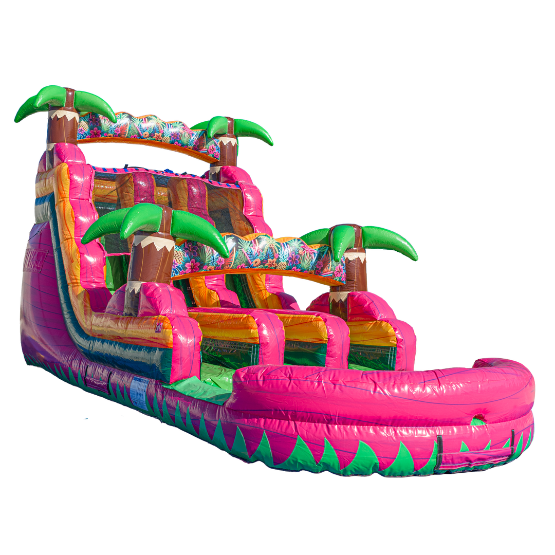 16FT Magenta Dual Lane Slide