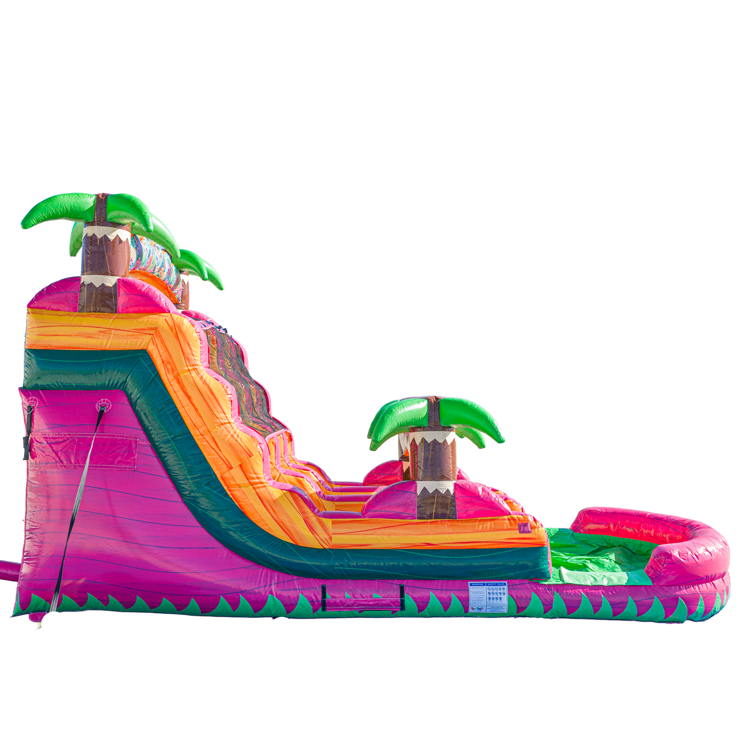 16FT Magenta Dual Lane Slide
