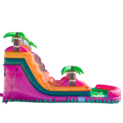 16FT Magenta Dual Lane Slide