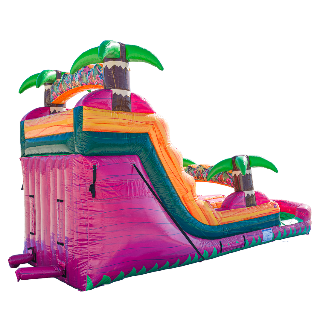 16FT Magenta Dual Lane Slide