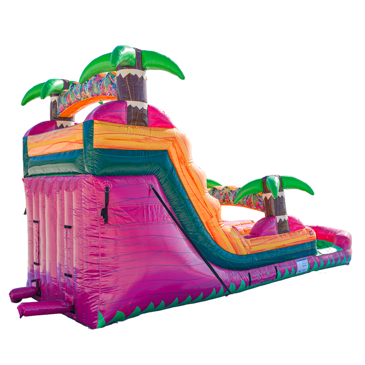 16FT Magenta Dual Lane Slide