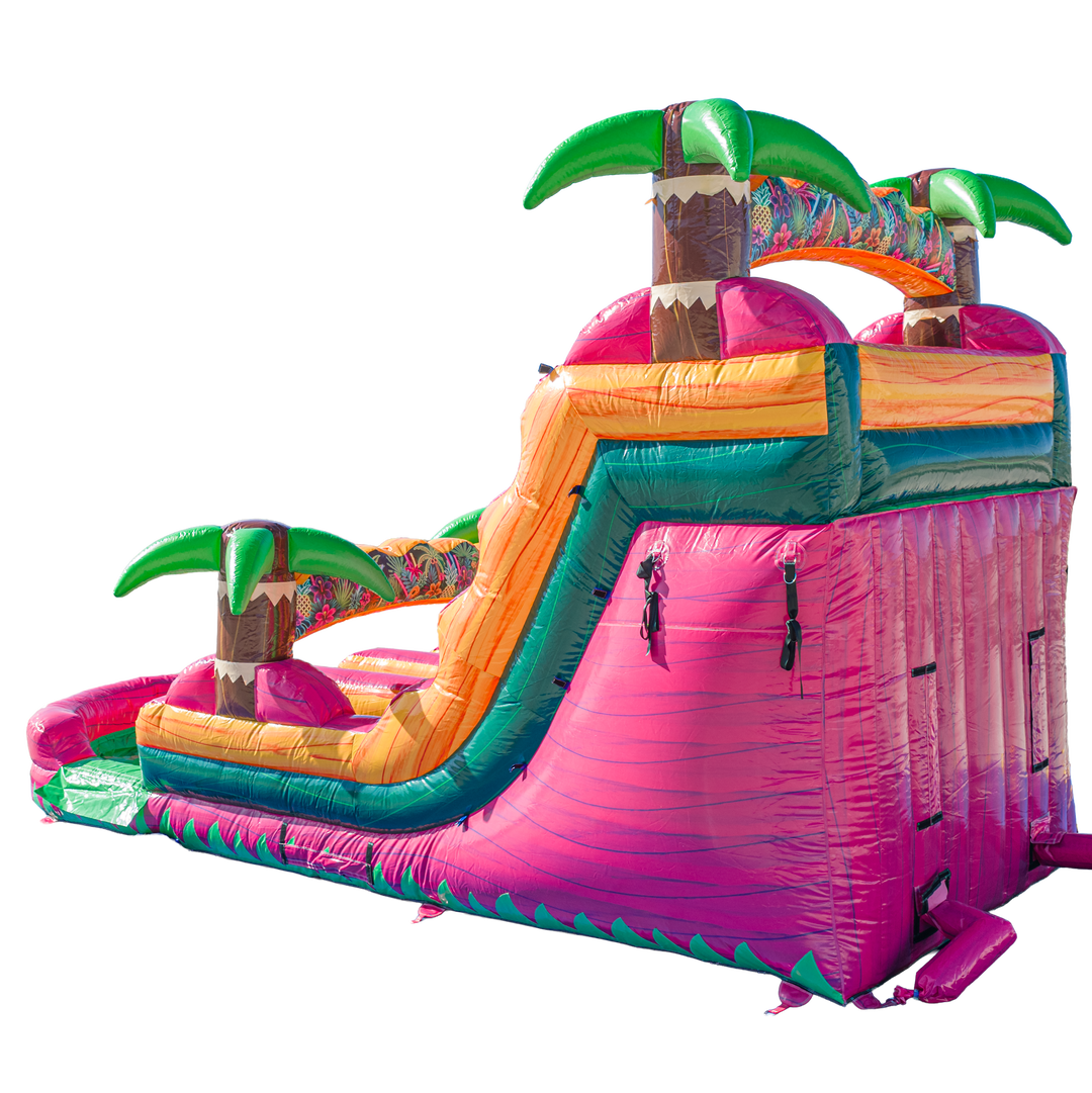 16FT Magenta Dual Lane Slide