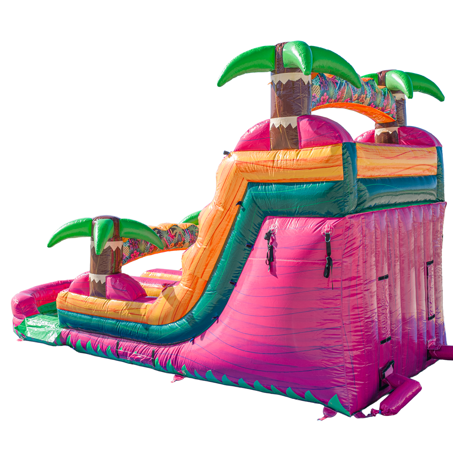 16FT Magenta Dual Lane Slide