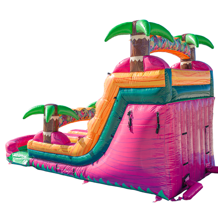 16FT Magenta Dual Lane Slide