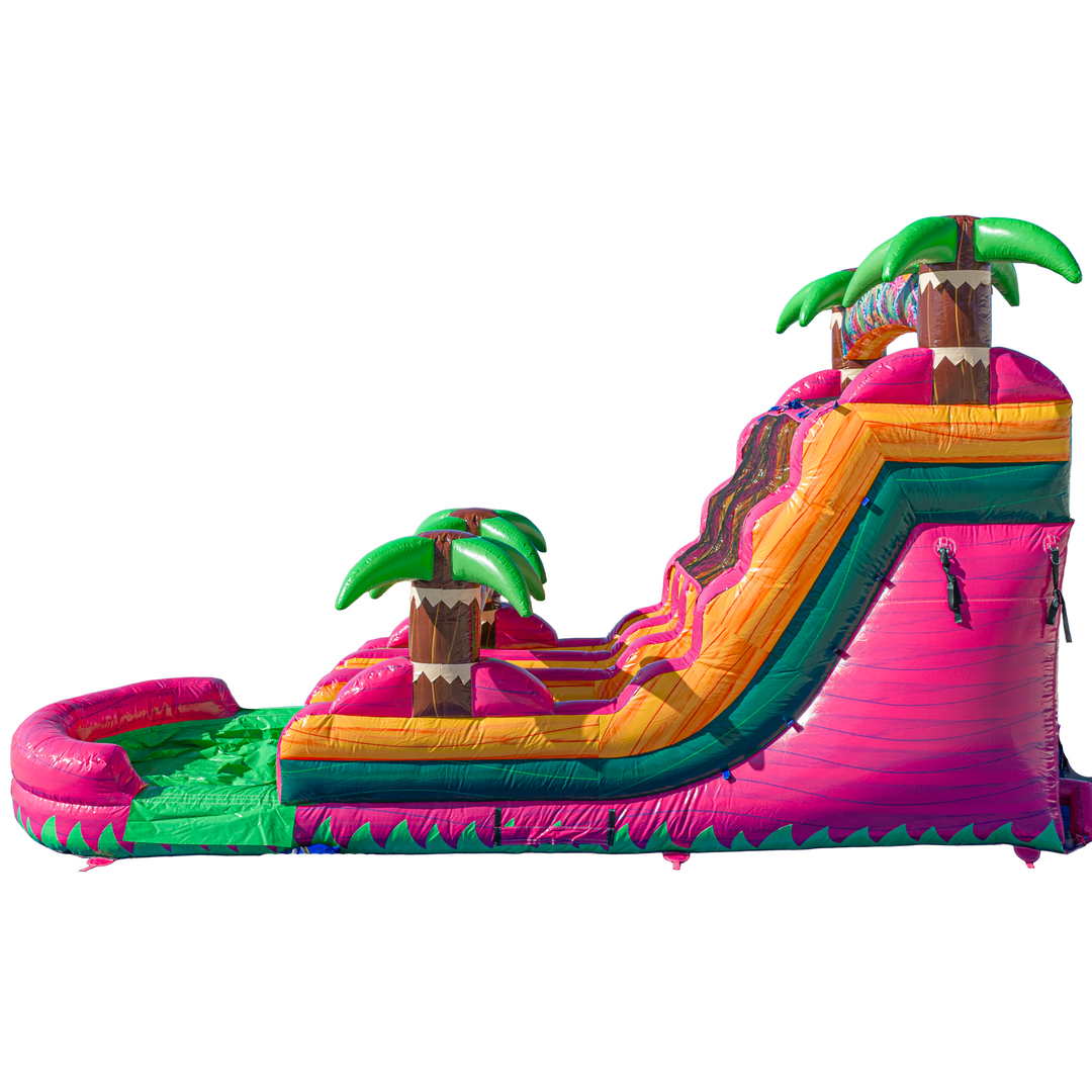 16FT Magenta Dual Lane Slide