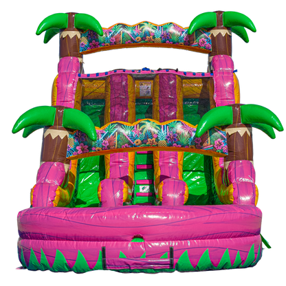 16FT Magenta Dual Lane Slide