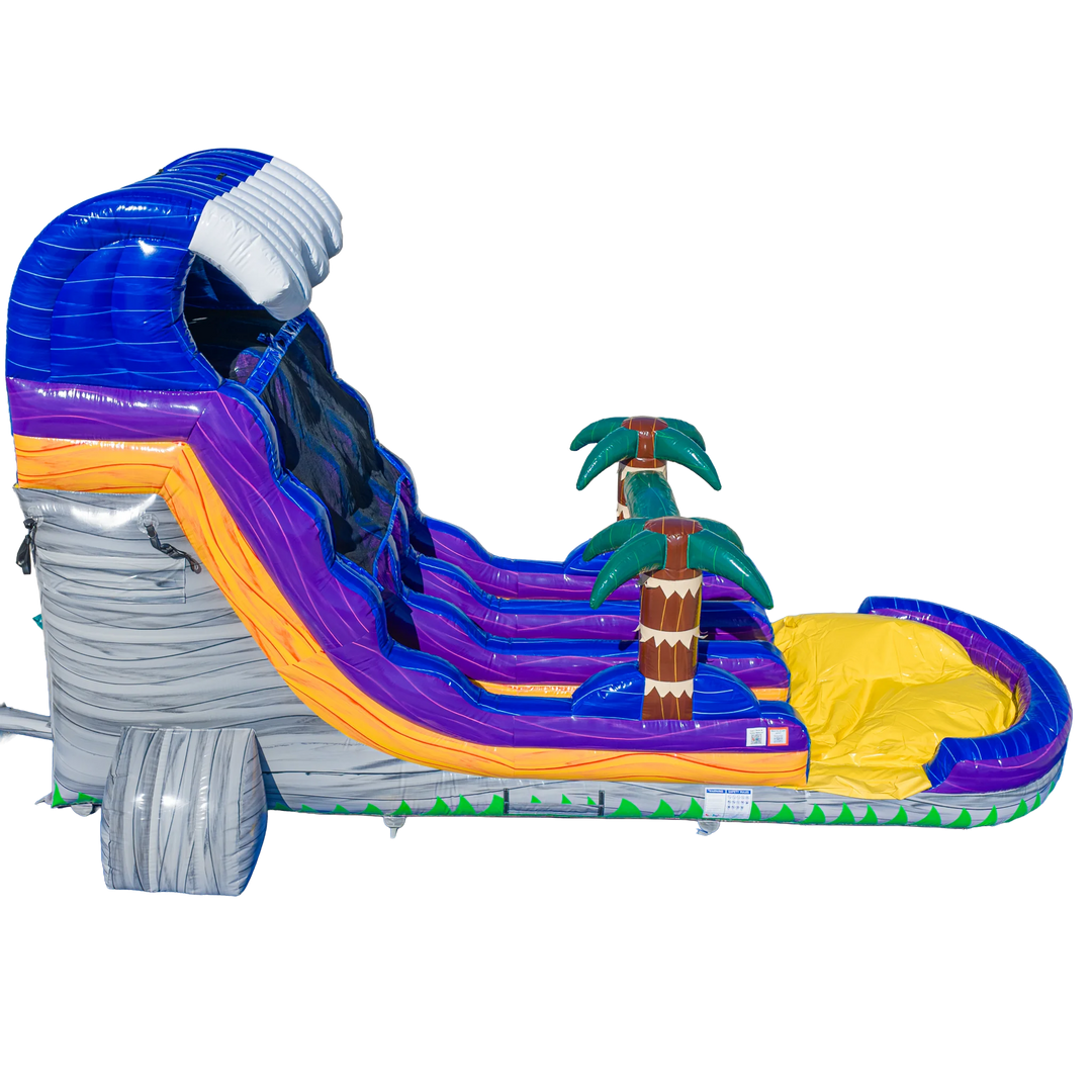 18ft Grey Surge Dual Lane Slide