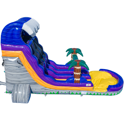 18ft Grey Surge Dual Lane Slide