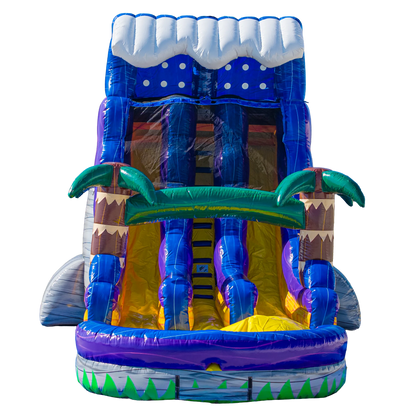 18ft Grey Surge Dual Lane Slide