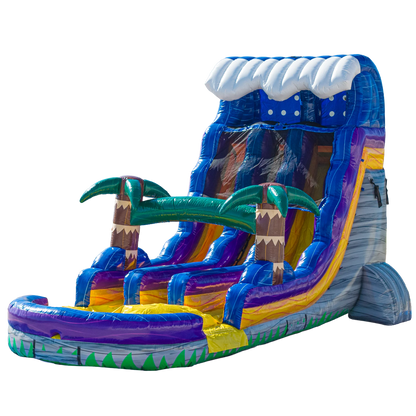 18ft Grey Surge Dual Lane Slide