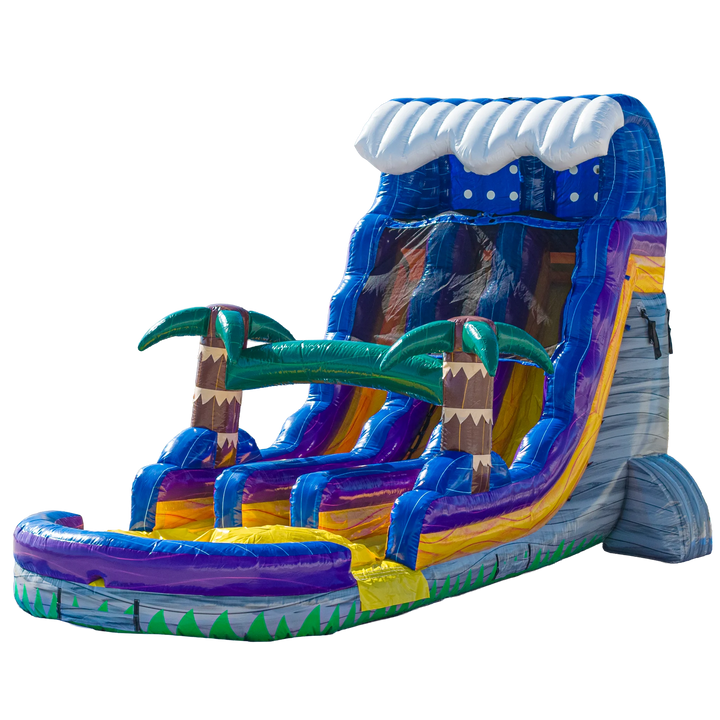 18ft Grey Surge Dual Lane Slide
